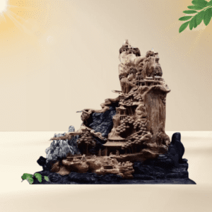 Decorative Agarwood Sculpture – Attracting Prosperity, Fortune & Wealth (TCT68)