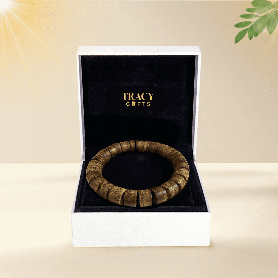 Vòng tay trầm nút cao cấp “Minh Trí Tài Lộc” (20 năm tuổi trầm)