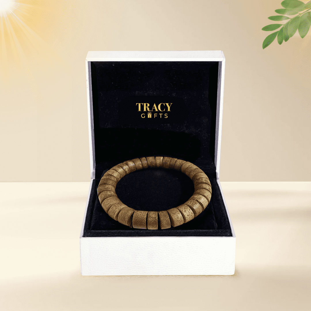 Vòng tay trầm nút cao cấp “Minh Trí Tài Lộc” (10-15 năm tuổi trầm)