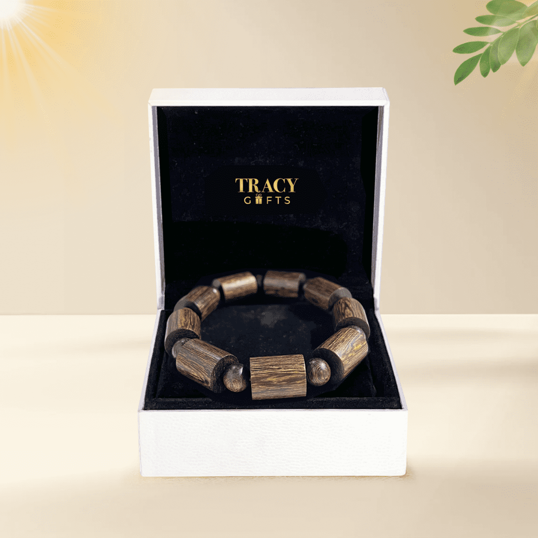 Vòng tay trầm Trụ Trúc cao cấp “Minh Trí Tài Lộc” (12-15 năm tuổi trầm)